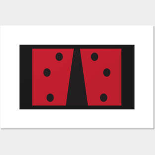 Red Black Ladybug Posters and Art